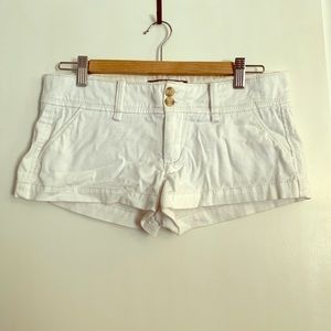White Abercrombie shorts